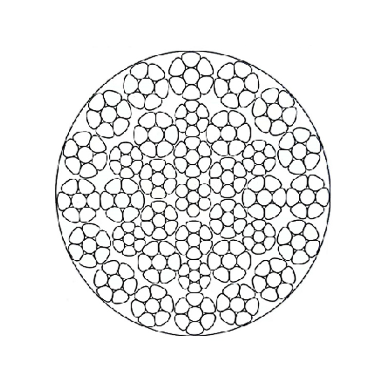  Cuerda de alambre de acero de filamento compacto