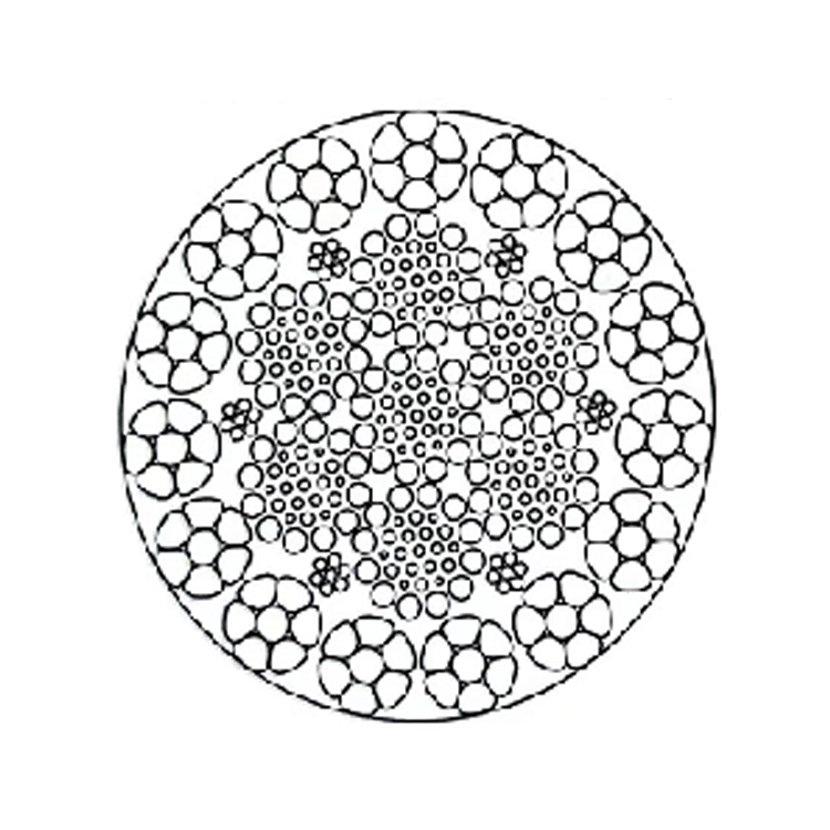  Cuerda de alambre de acero de filamento compacto